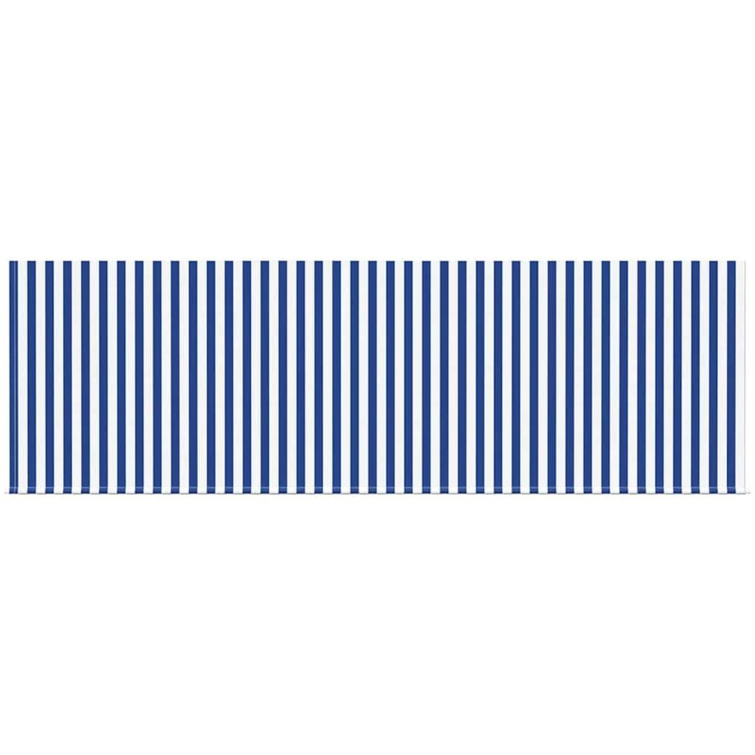 Utfällbar markis Blå och vit Vit vidaXL 350 x 200 cm – bild 6