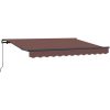 Utfällbar markis Brun och Antracit vidaXL 350x200 cm, 350 x 200 cm, 3,5 x 2 m – miniatyr 2