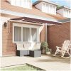 Utfällbar markis Brun och vit 350x200 cm 350 x 200 cm 3,5 x 2 m vidaXL 350x200 cm, 350 x 200 cm, 3,5 x 2 m – miniatyr 3