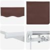 Utfällbar markis Brun och vit 400x200 cm 400 x 200 cm 4x2 m vidaXL 400x200 cm, 400 x 200 cm, 4x2 m – miniatyr 4