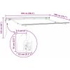 Utfällbar markis Brun vidaXL 250x200 cm – miniatyr 8