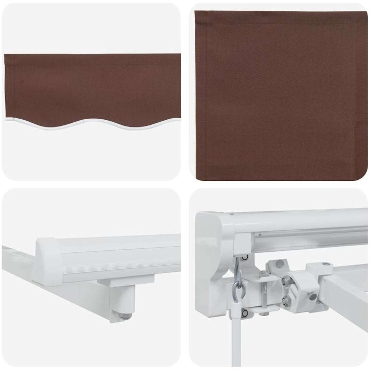 Utfällbar markis Brun vidaXL 250x200 cm – bild 5