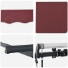 Utfällbar markis Burgundy röd och Antracit vidaXL 250x200 cm, 250 x 200 cm, 2,5 x 2 m – miniatyr 6
