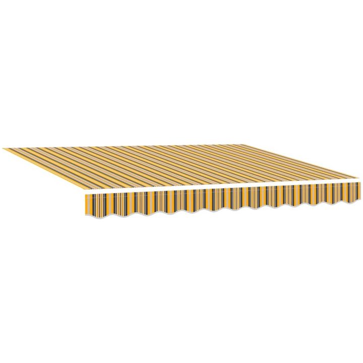 Utfällbar markis Flerfärgsdesign Polyester vidaXL 300 x 250 cm – bild 4