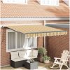 Utfällbar markis Flerfärgsdesign Polyester vidaXL 300 x 250 cm – miniatyr 1