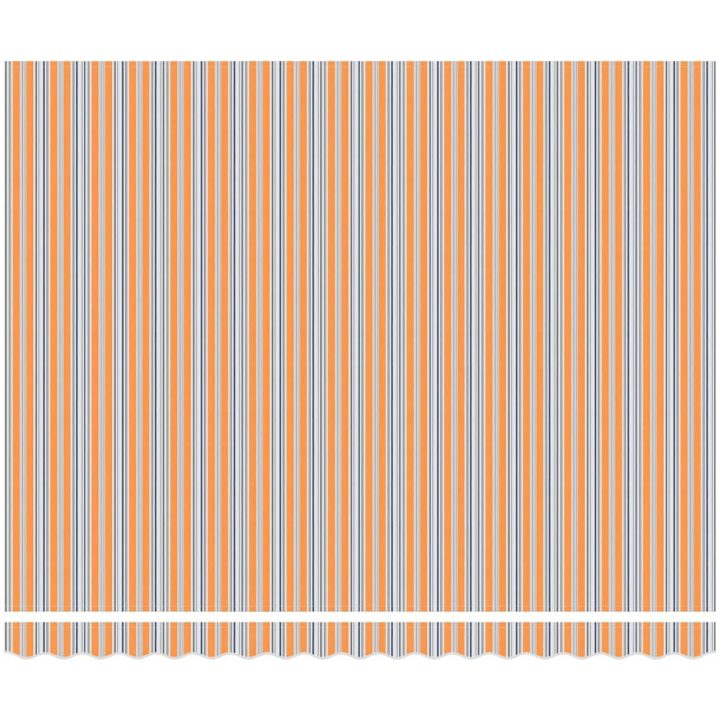 Utfällbar markis Flerfärgsdesign Polyester vidaXL 400 x 350 cm – bild 5