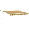 Utfällbar markis Flerfärgsdesign Tyg och Metall vidaXL 300 x 250 cm – miniatyr 2