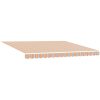 Utfällbar markis Flerfärgsdesign tyg vidaXL 400 x 350 cm – miniatyr 4