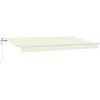 Utfällbar markis Grädde och vit 400x200 cm Large 4 x 2 m vidaXL 400x200 cm, large, 4 x 2 m – miniatyr 2