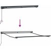 Utfällbar markis Gräddvit Polyester vidaXL Large – miniatyr 7