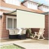 Utfällbar markis Gräddvit Polyester vidaXL Large – miniatyr 3