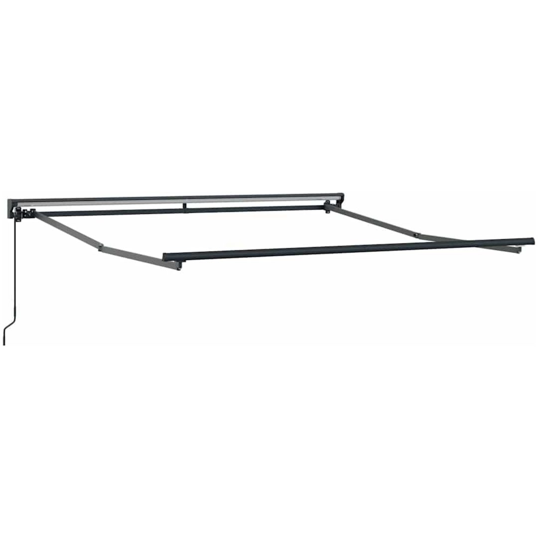 Utfällbar markis Gräddvit Polyester vidaXL Large – bild 4