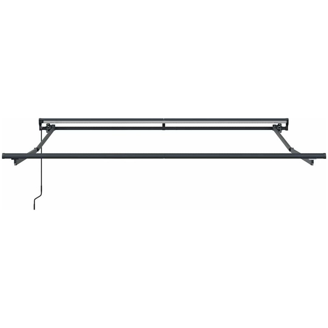 Utfällbar markis Gräddvit Polyester vidaXL Large – bild 5