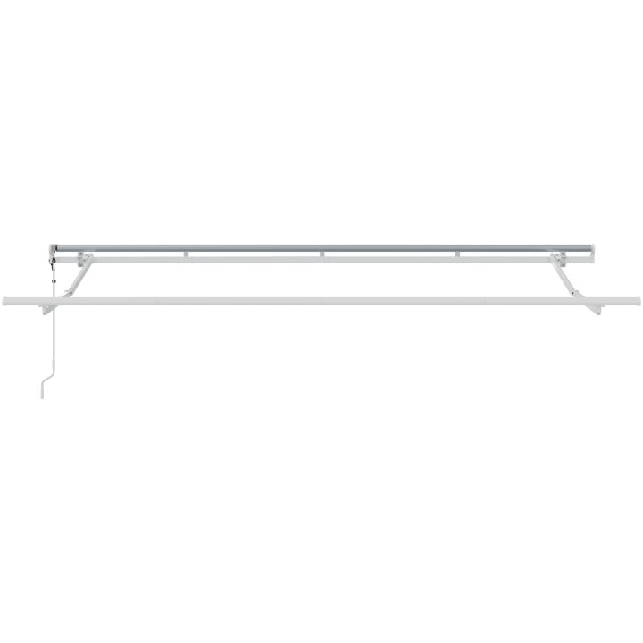 Utfällbar markis Gräddvit Vit Brun vidaXL 400 x 200 cm – bild 4