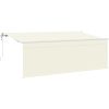 Utfällbar markis Gräddvit Vit Brun vidaXL 400 x 200 cm – miniatyr 1