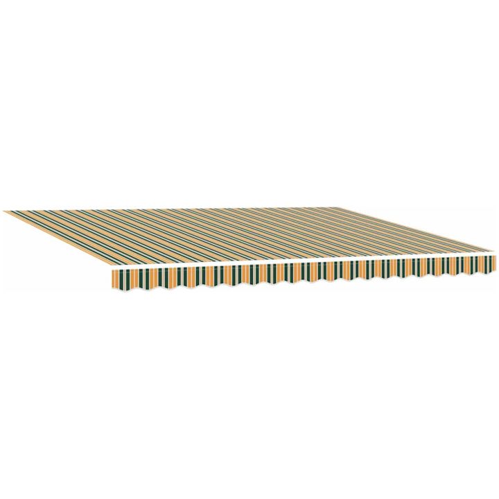 Utfällbar markis Grön och Gul vidaXL 450x300 cm – bild 4