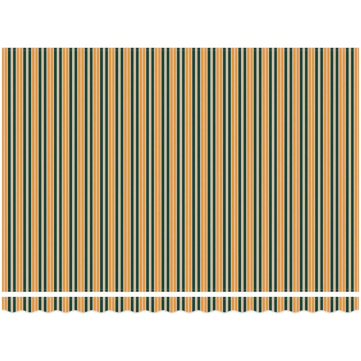 Utfällbar markis Grön och Gul vidaXL 450x300 cm – bild 5