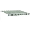 Utfällbar markis Grön och Vit 350x200 cm 350 x 200 cm 3,5 x 2 m vidaXL 350x200 cm, 350 x 200 cm, 3,5 x 2 m – miniatyr 2