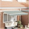 Utfällbar markis Grön och Vit 350x200 cm 350 x 200 cm 3,5 x 2 m vidaXL 350x200 cm, 350 x 200 cm, 3,5 x 2 m – miniatyr 1