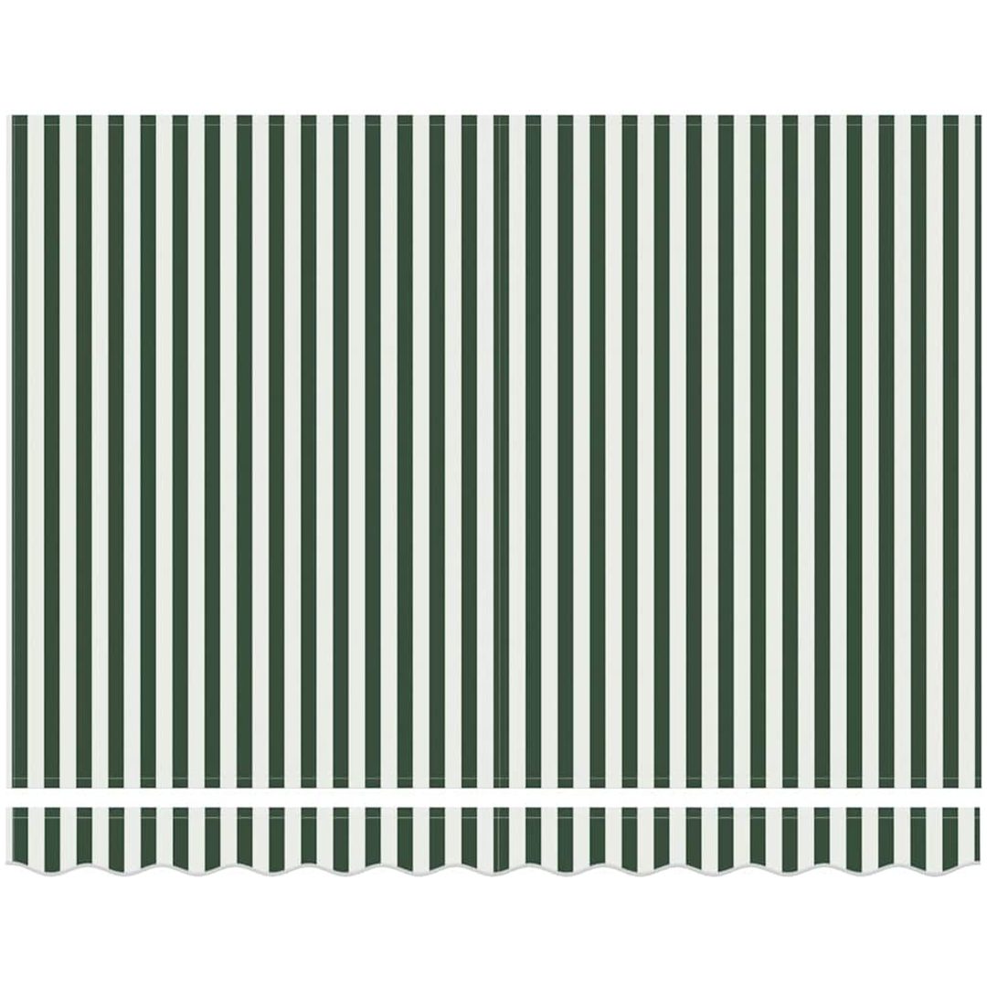 Utfällbar markis Grön och Vit vidaXL 300x250 cm – bild 6