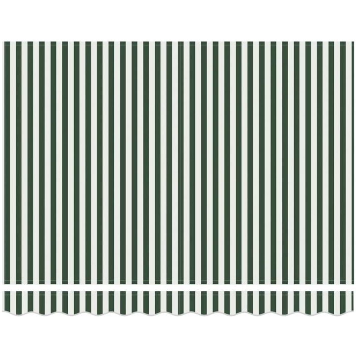 Utfällbar markis Grön och Vit vidaXL 300x250 cm – bild 6