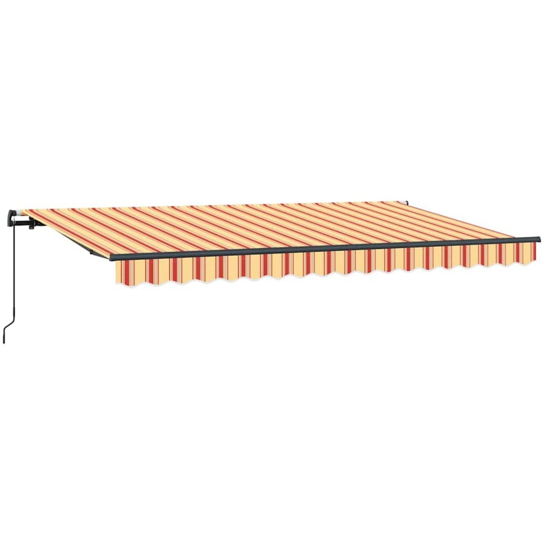 Utfällbar markis Gul och orange och vit vidaXL 400x200 cm, 400 x 200 cm, 4 x 2 m – bild 4