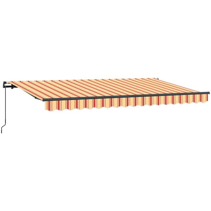 Utfällbar markis Gul och orange och vit vidaXL 400x200 cm, 400 x 200 cm, 4 x 2 m – bild 4