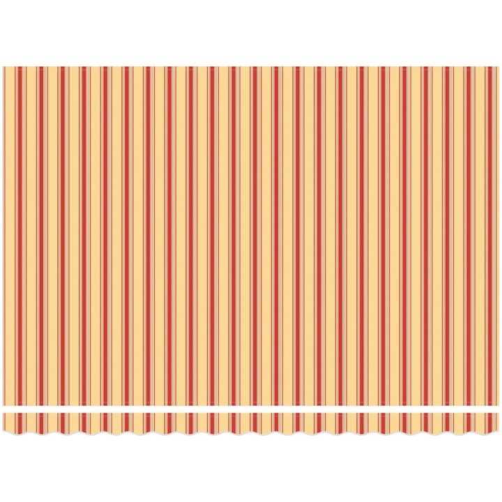 Utfällbar markis Gul och Orange Tyg och Metall vidaXL 450x300 cm – bild 5