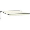 Utfällbar markis Kräm Aluminium och Polyester vidaXL 350x250 cm – miniatyr 2