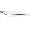 Utfällbar markis Kräm Polyester vidaXL 300x250 cm – miniatyr 2