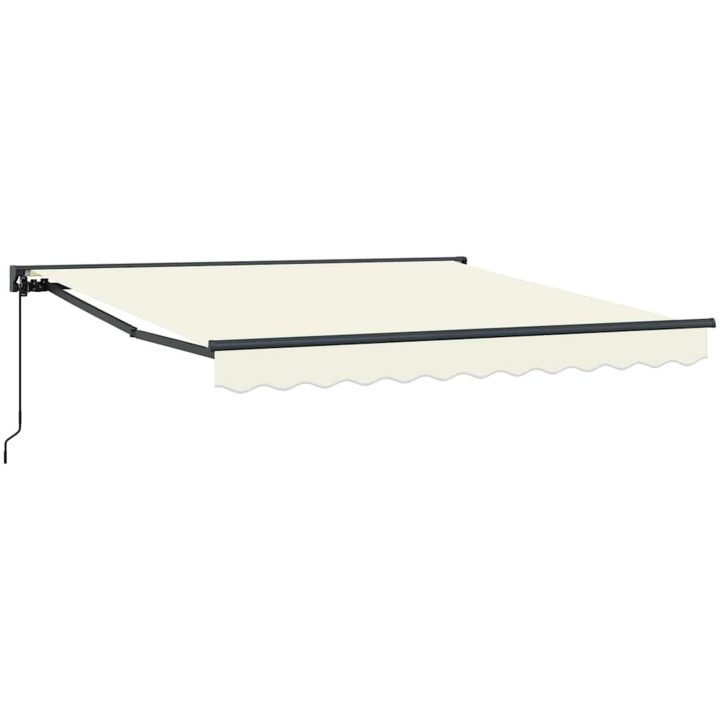 Utfällbar markis Kräm Polyester vidaXL 300x250 cm – bild 2