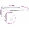 Utfällbar markis Kräm vidaXL 250x200 cm – miniatyr 8