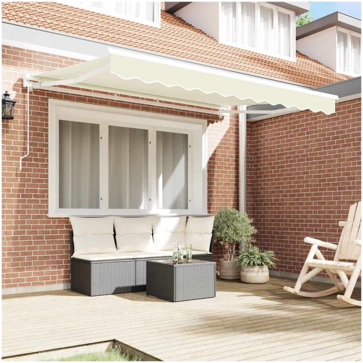 Utfällbar markis Kräm vidaXL 250x200 cm – bild 3