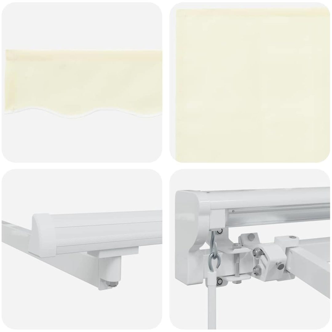 Utfällbar markis Kräm vidaXL 250x200 cm – bild 4