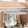 Utfällbar markis Ljusgrå och Vit vidaXL 250x200 cm, 250 x 200 cm, 2,5 x 2 m – miniatyr 1