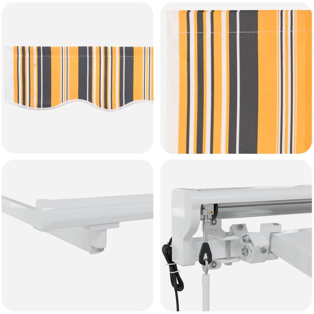 Utfällbar markis Marinblå Metall vidaXL 250x200 cm – bild 6