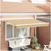 Utfällbar markis Marinblå Metall vidaXL 250x200 cm – miniatyr 1