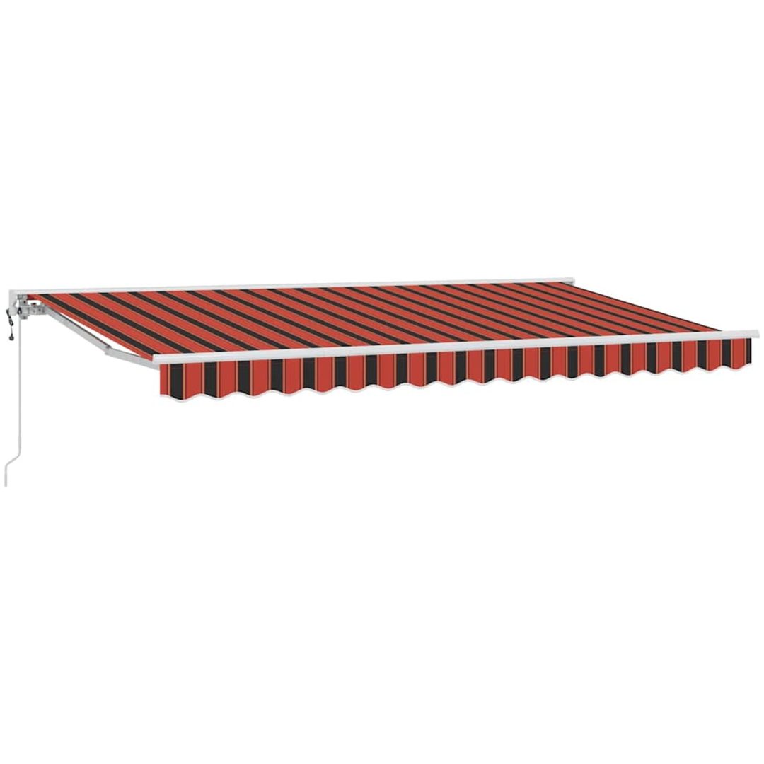 Utfällbar markis Marinblå Polyester och aluminium vidaXL 350x200 cm – bild 2
