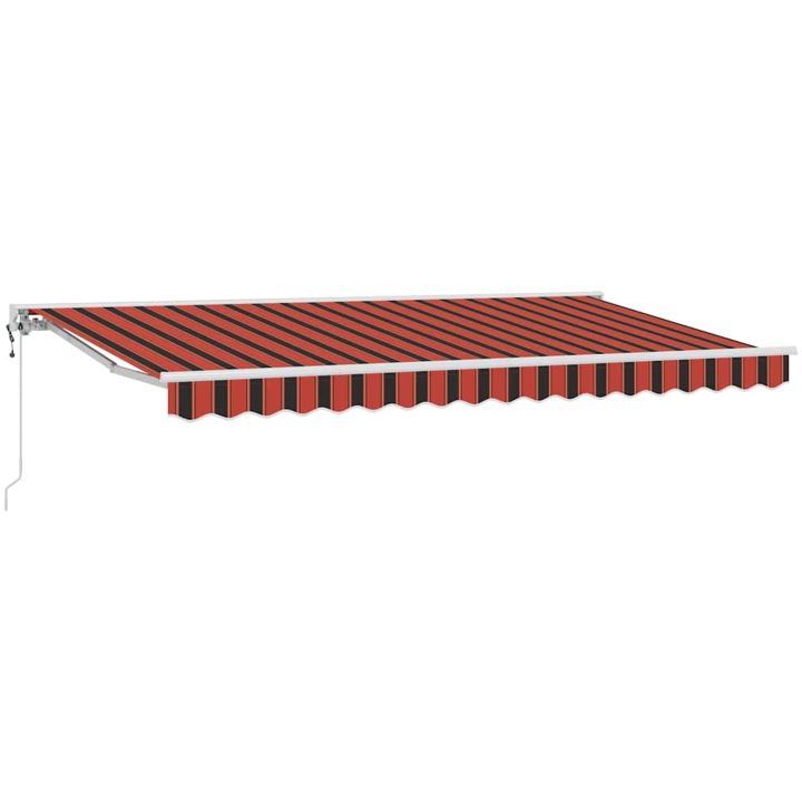 Utfällbar markis Marinblå Polyester och aluminium vidaXL 350x200 cm – bild 2