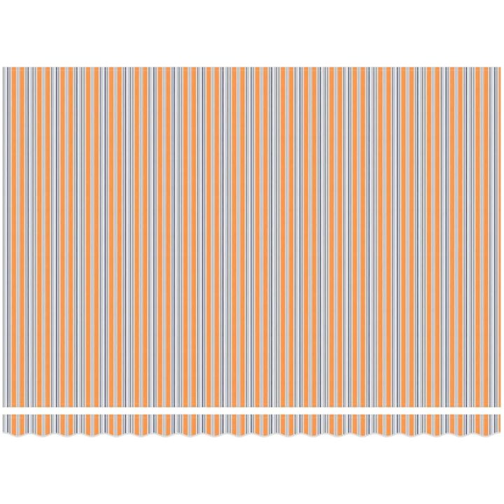 Utfällbar markis Marinblå Polyester och aluminium vidaXL 450x300 cm – bild 5