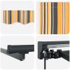 Utfällbar markis Marinblå Polyester och metall vidaXL 300x250 cm – miniatyr 8