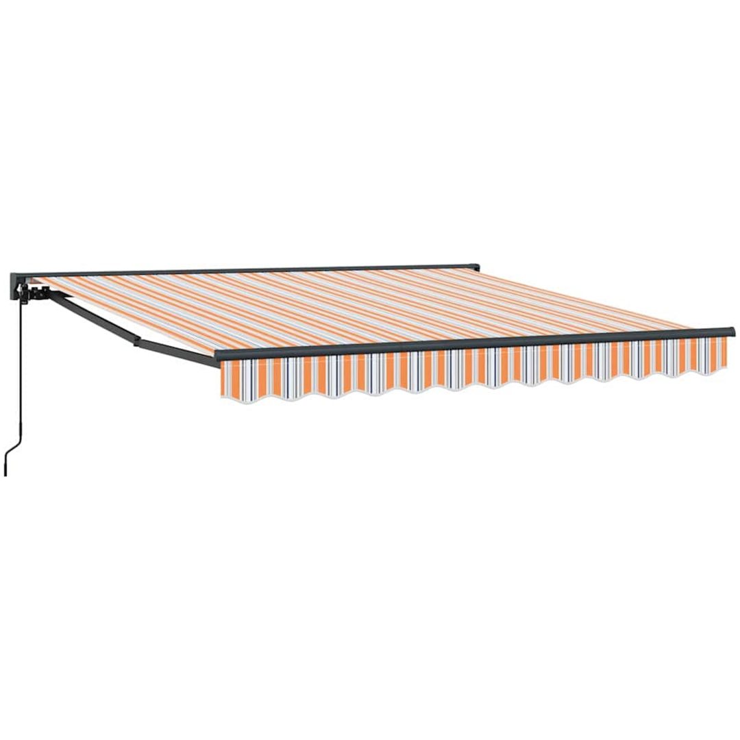 Utfällbar markis Marinblå Polyester tyg och Metall vidaXL 300x250 cm – bild 2