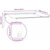 Utfällbar markis Marinblå Polyester vidaXL 250x200 cm – miniatyr 10