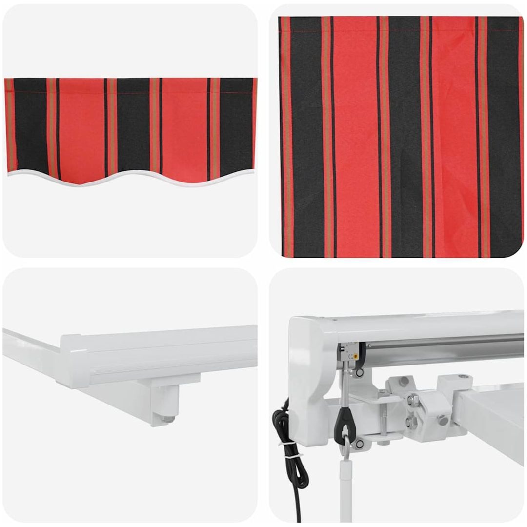 Utfällbar markis Marinblå Polyester vidaXL 250x200 cm – bild 6