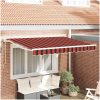 Utfällbar markis Marinblå Polyester vidaXL 250x200 cm – miniatyr 1