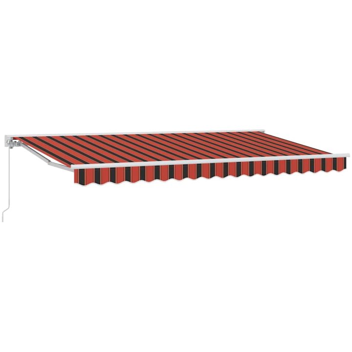 Utfällbar markis Marinblå Tyg och Metall vidaXL 350x200 cm – bild 2