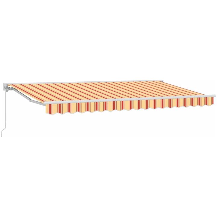 Utfällbar markis Marinblå Tyg och polyester vidaXL 400x200 cm – bild 2