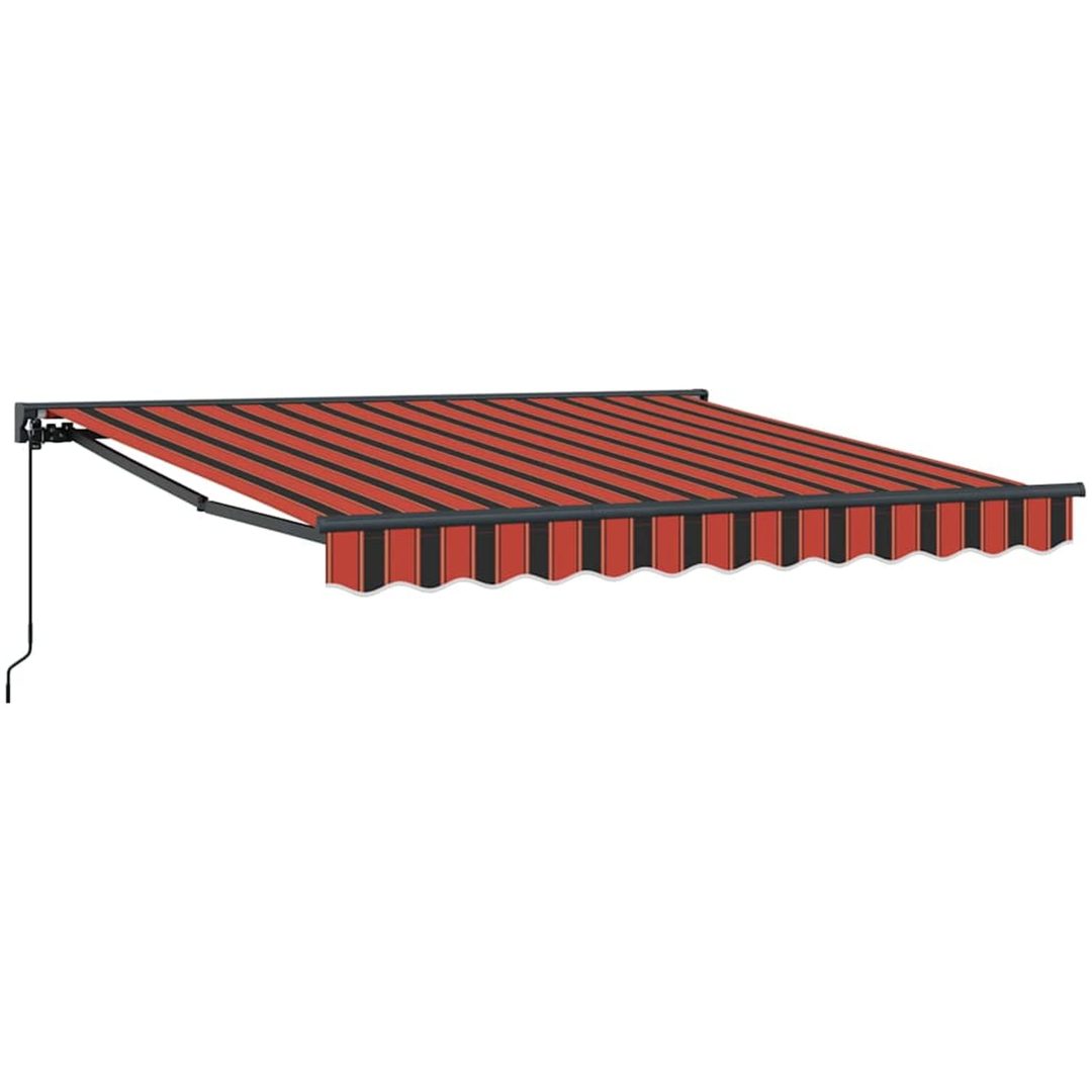 Utfällbar markis Orange och Brunt vidaXL 300x250 cm – bild 2