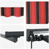 Utfällbar markis Orange och Brunt vidaXL 300x250 cm – miniatyr 8