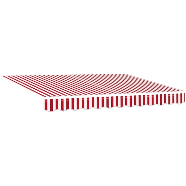 Utfällbar markis Röd och vit rand vidaXL 300x250 cm – bild 4